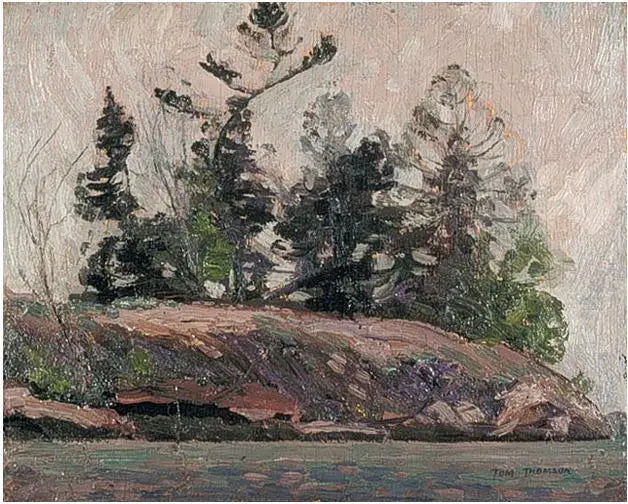 Printemps à la rivière des Français - Tom Thomson image 1 copie de tableau peinte à la main