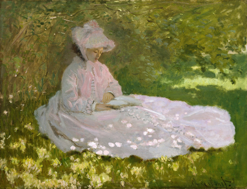 Le Printemps ou La Liseuse W205 – Claude Monet