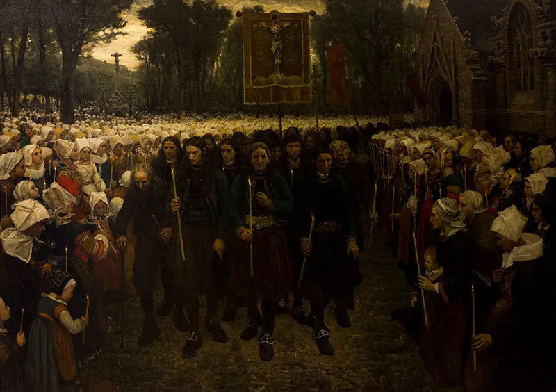 Procession du Pardon en Bretagne - Jules Breton