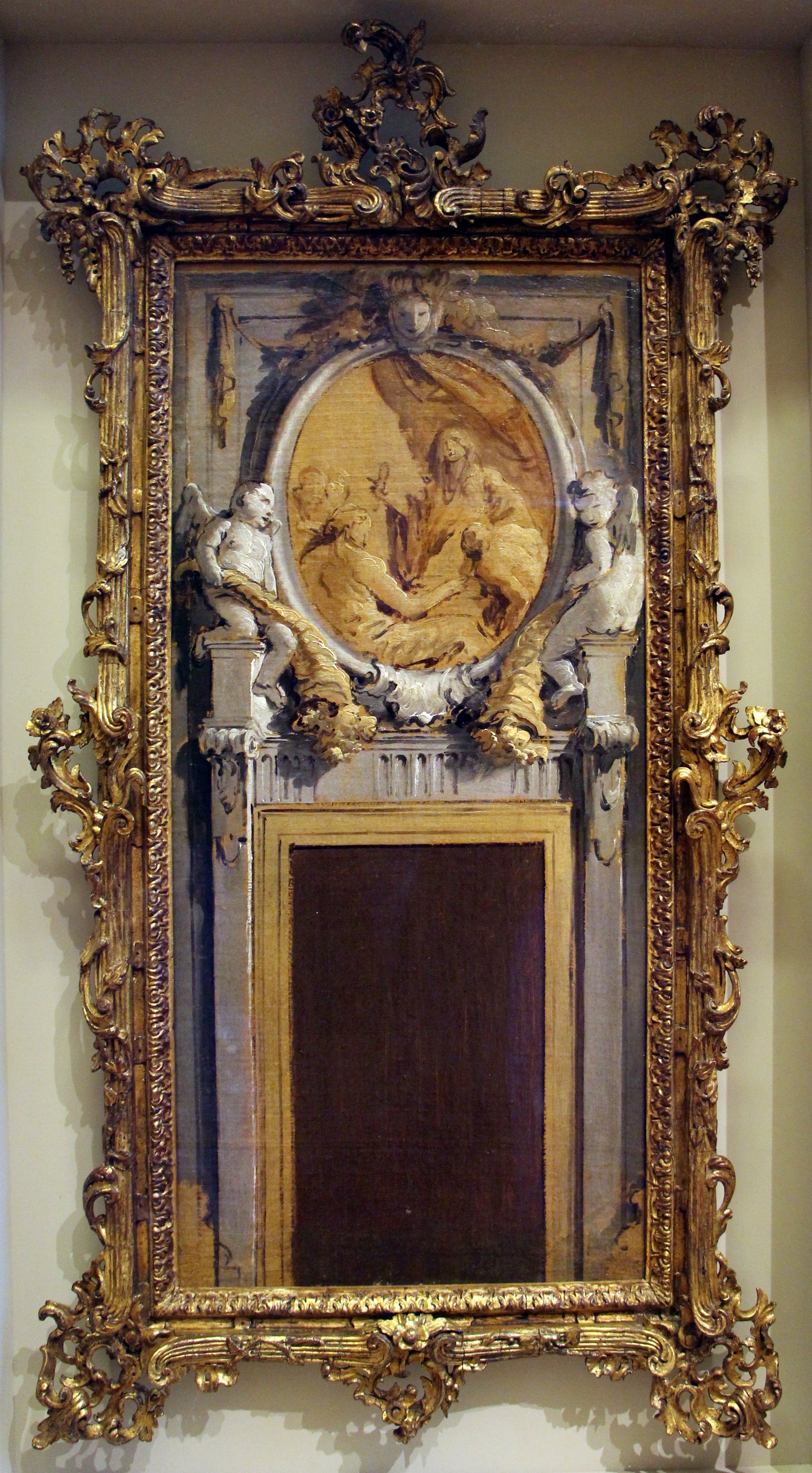 Projet de décor pour un dessus-de-porte - Giovanni Battista Tiepolo