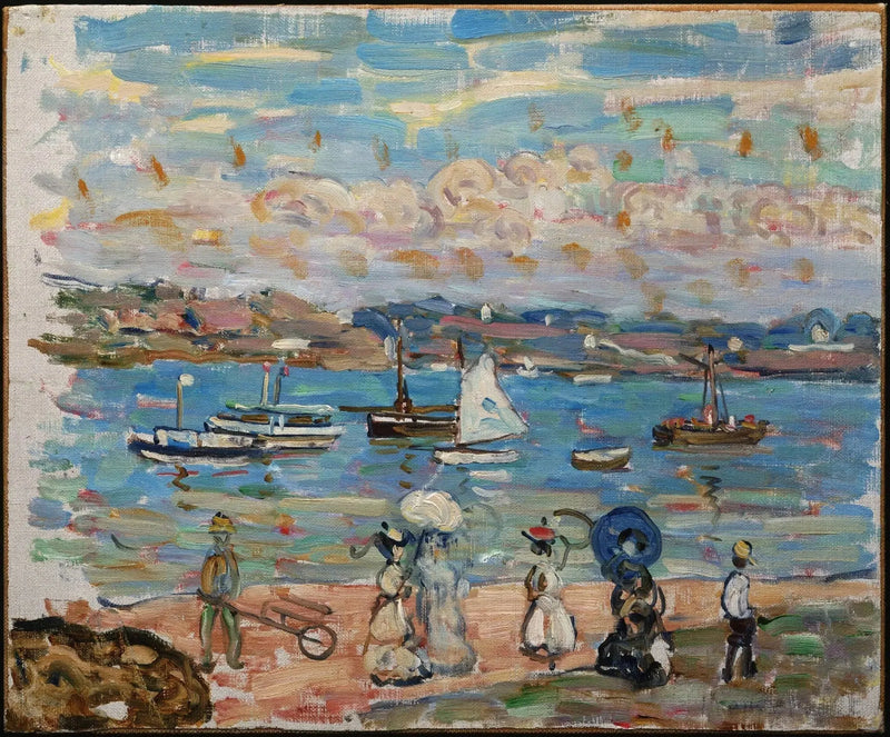 Promenade au bord de la mer - Maurice Prendergast