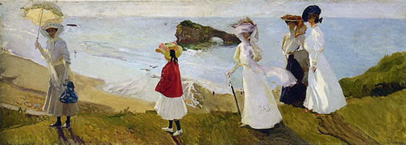 Promenade du phare de Biarritz - Joaquín Sorolla