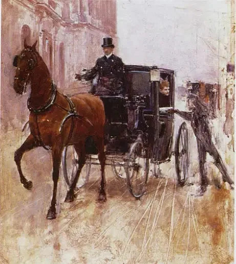 Promenade en fiacre - Jean Béraud