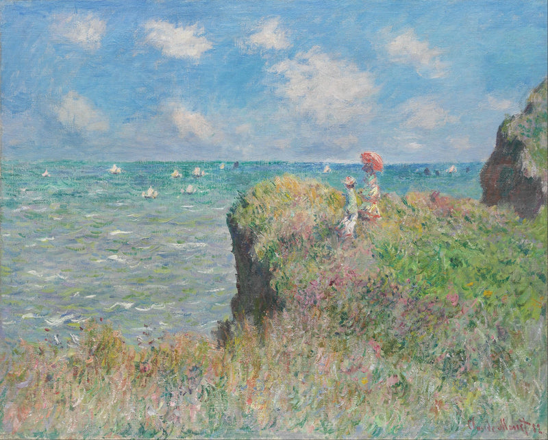 Promenade sur la falaise, Pourville W758 – Claude Monet