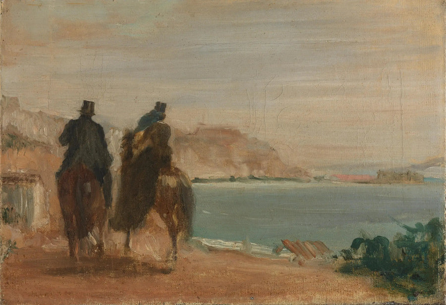 Promenade au bord de la mer, vers 1860 – Edgar Degas
