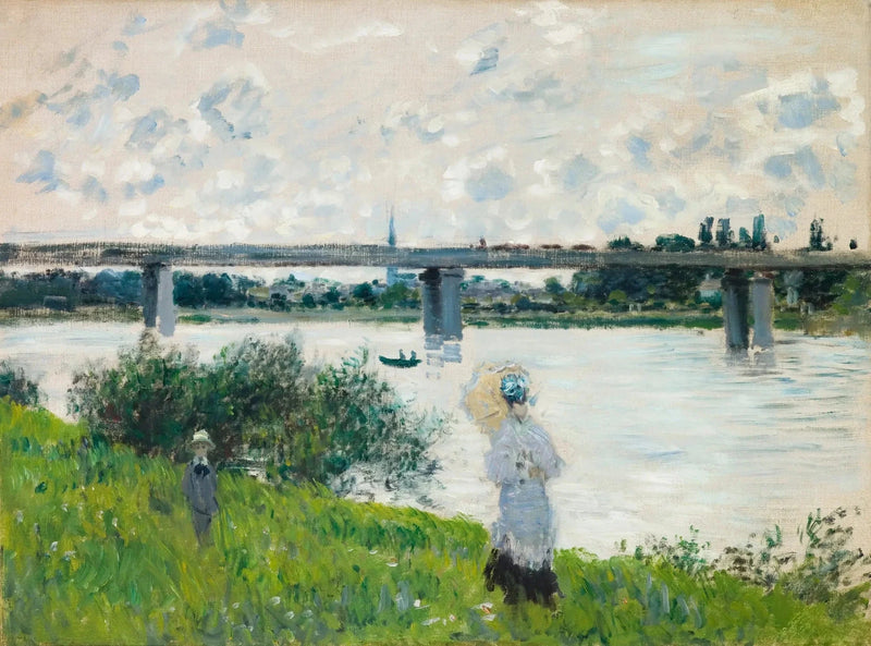 La Promenade au pont du chemin de fer à Argenteuil W321 – Claude Monet