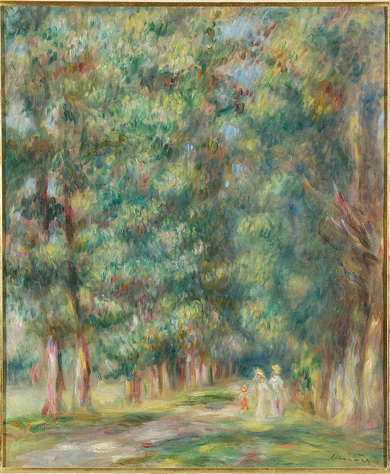 Promenade, sous-bois - Pierre-Auguste Renoir