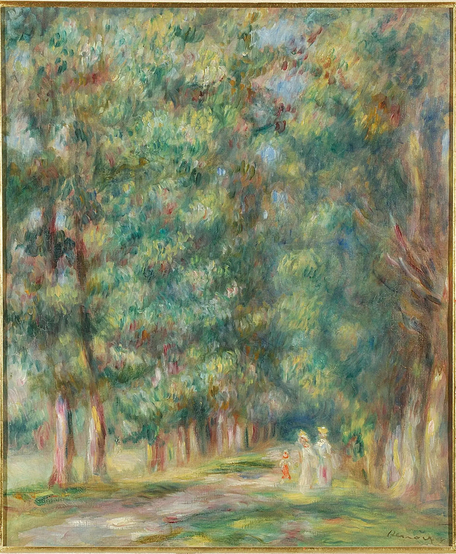 Promenade, sous-bois - Pierre-Auguste Renoir