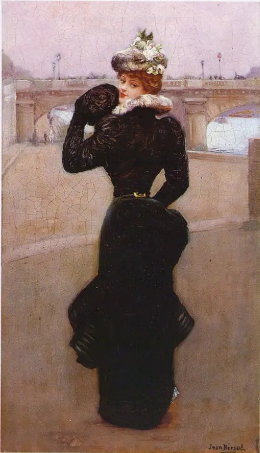 Promenade sur les quais - Jean Béraud image 1 copie peinte à la main à l’huile