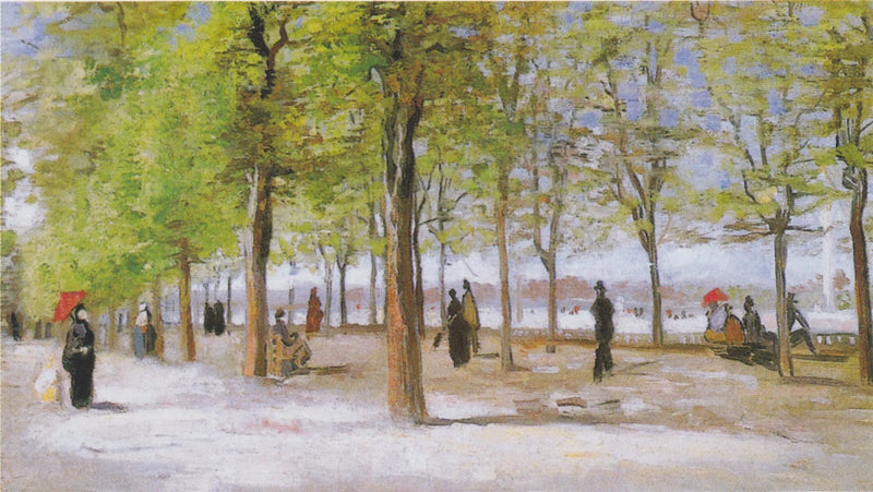 Promeneurs au jardin du Luxembourg - Vincent van Gogh