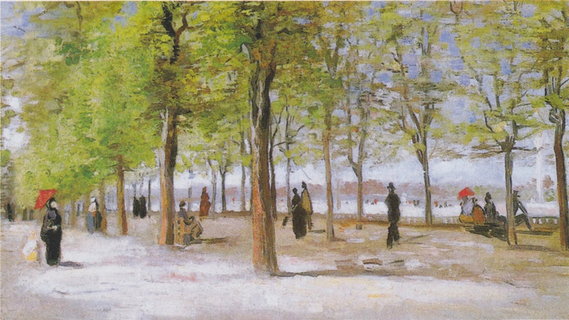 Promeneurs au jardin du Luxembourg, F223 – Van Gogh