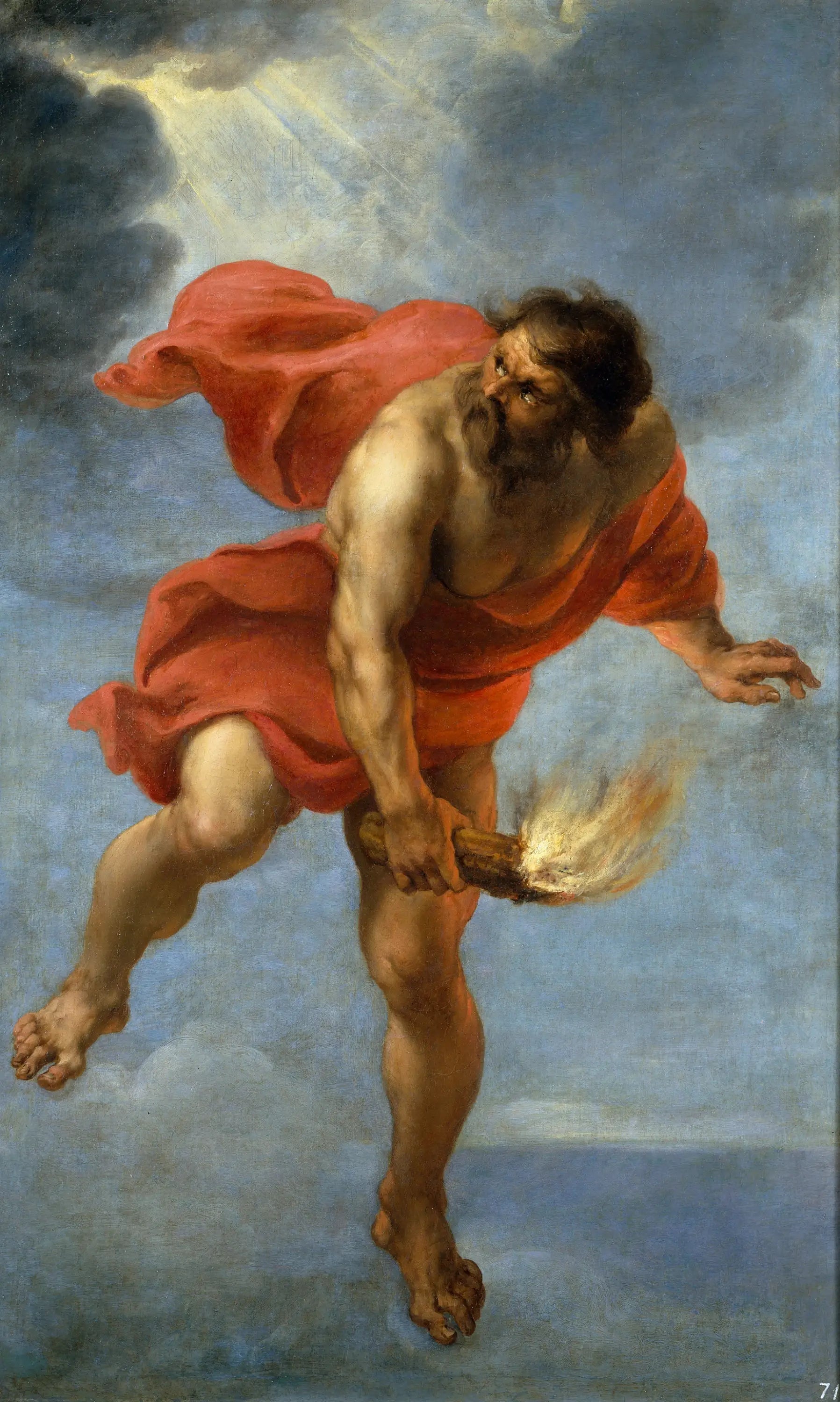 Prométhée portant le feu - Peter Paul Rubens image 1 copie peinte à la main à l’huile