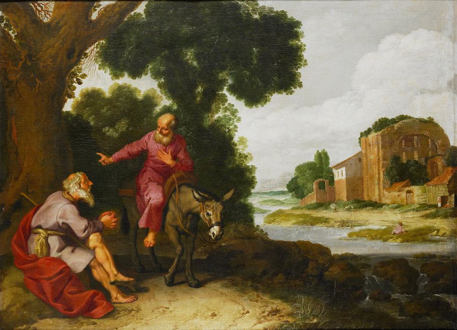 Le prophète de Béthel rencontre l'homme de Dieu de Juda - Lambert Jacobsz