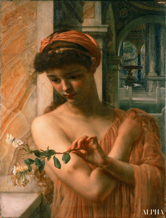 Psyché dans le temple de l'amour - Edward Poynter - Reproductions de tableaux et peintures haut de gamme