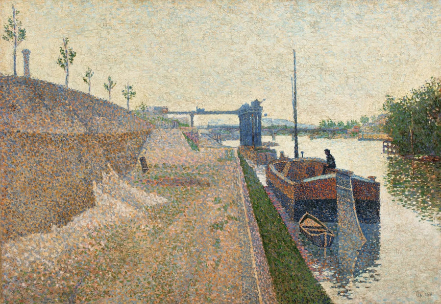 Quai de Clichy. Temps gris - Paul Signac