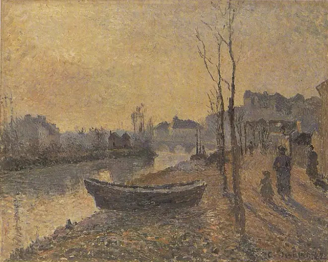 Quai du Pothuis, bords de l'Oise - Camille Pissarro