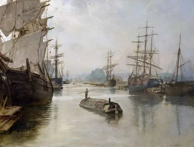 Reproduction du tableau « Quais de Gloucester - John Collier » par Alpha Reproduction en peinture à l’huile