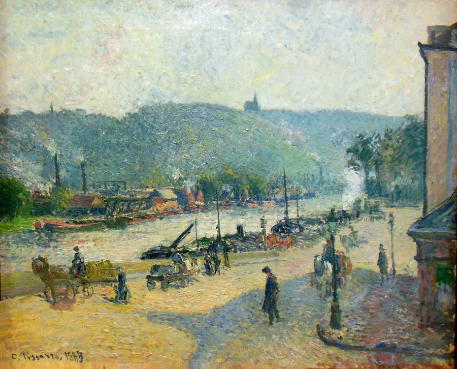 Quais de Rouen - Camille Pissarro
