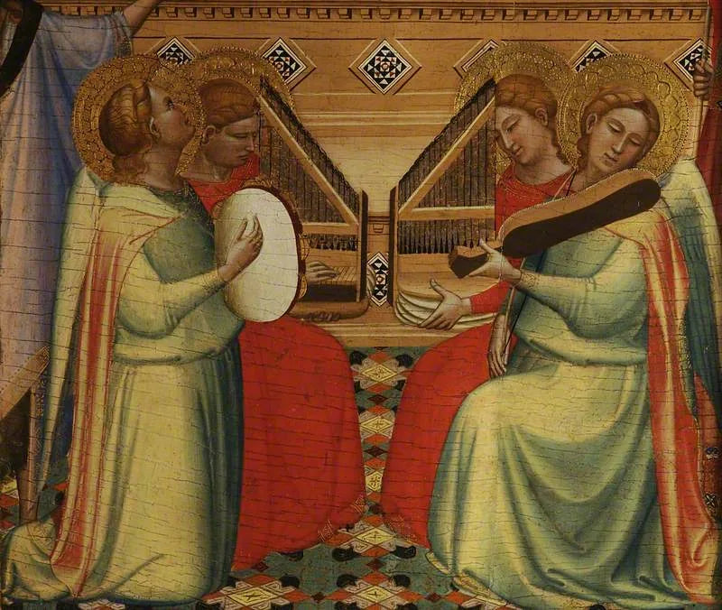 Quatre anges musiciens - Bernardo Daddi