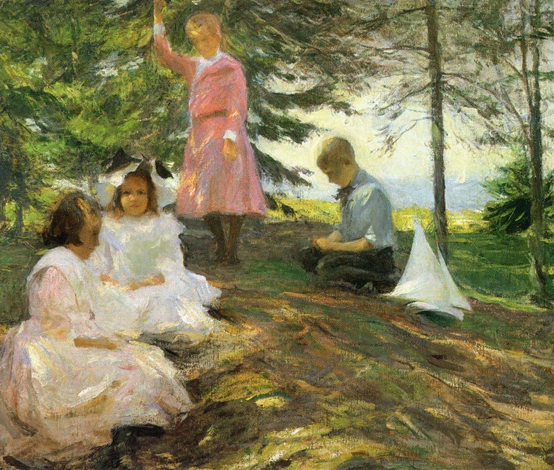 Quatre enfants à North Haven - Frank Weston Benson