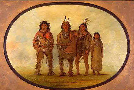 Quatre Indiens Dogrib - George Catlin - Alpha Reproduction