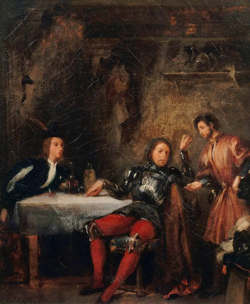 Quentin Durward et le balafré - Eugène Delacroix