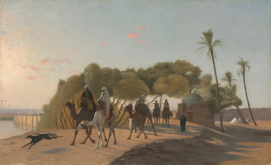 Quitter l'oasis - Jean-Léon Gérôme