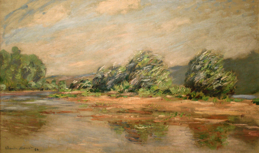 Une rafale de vent, la Seine à Port-Villez W1264 – Claude Monet
