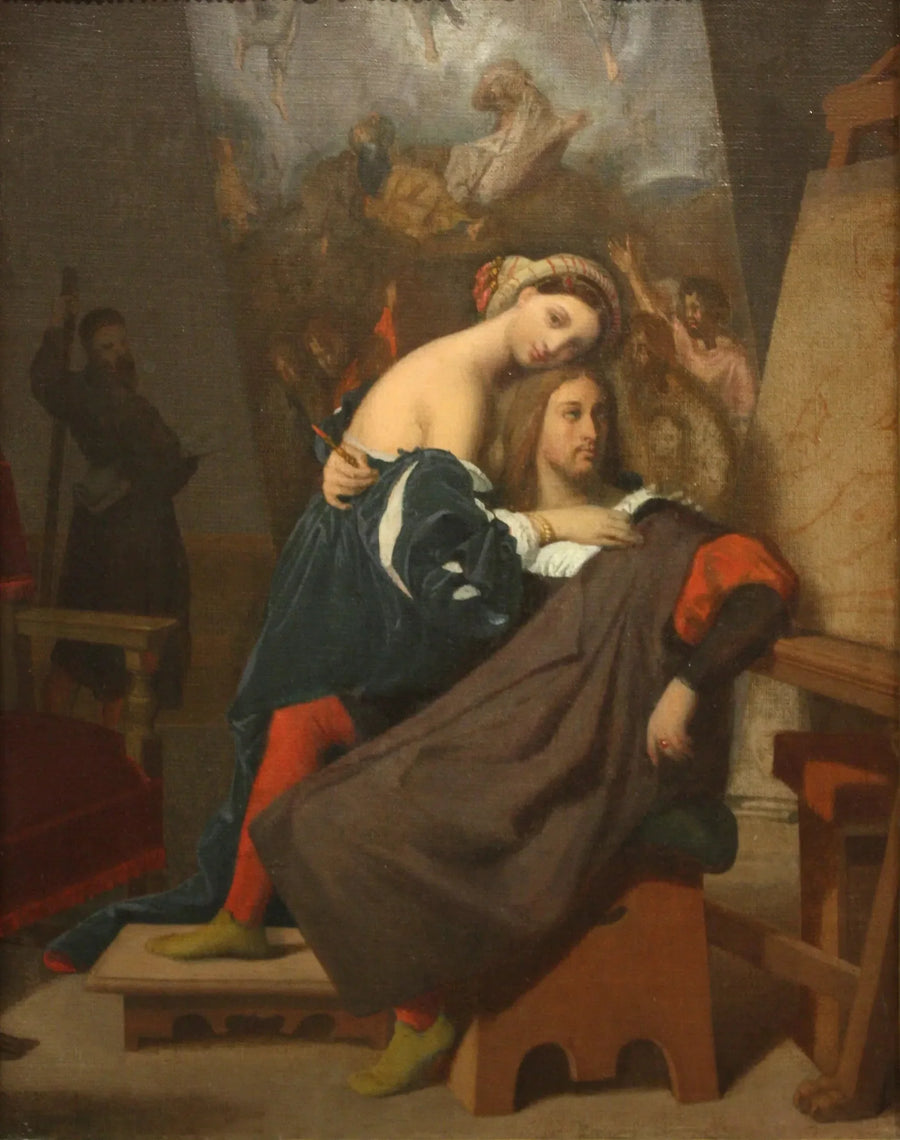 Raphaël et la fille du boulanger - Jean-Auguste-Dominique Ingres