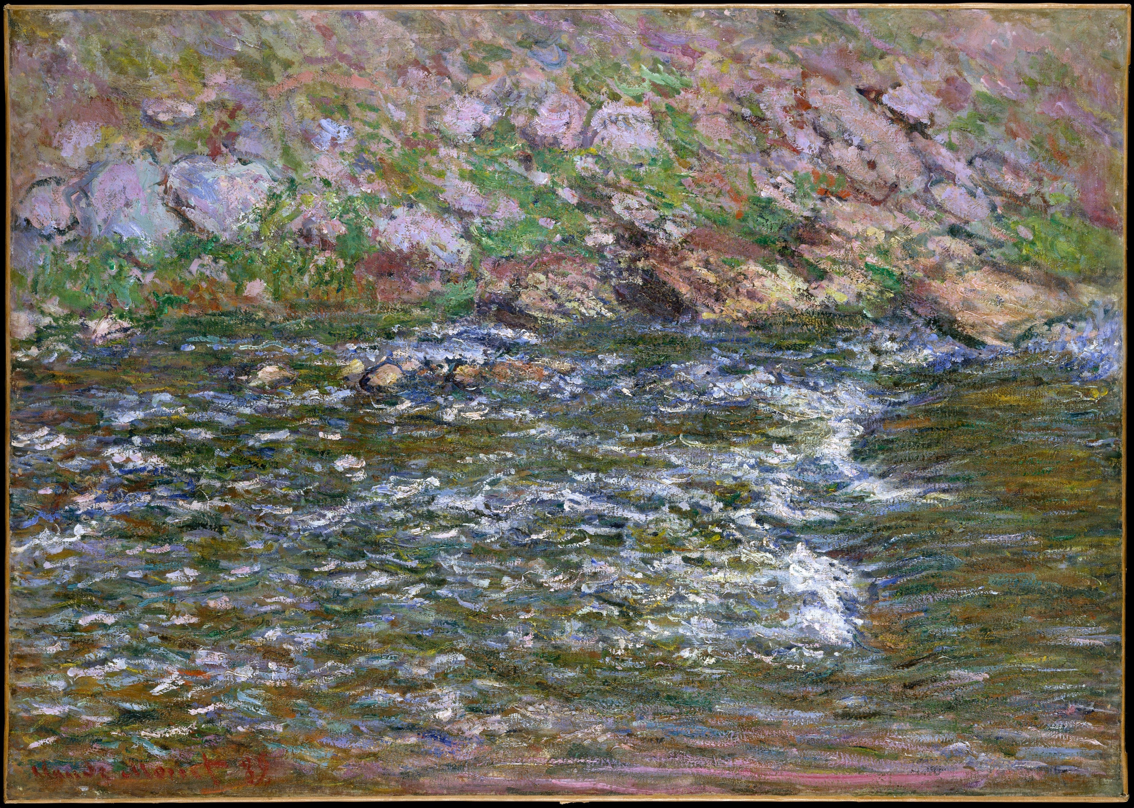 Reproduction du tableau « Rapides sur la petite creuse à Fresselines - Claude Monet » par Alpha Reproduction en peinture à l’huile