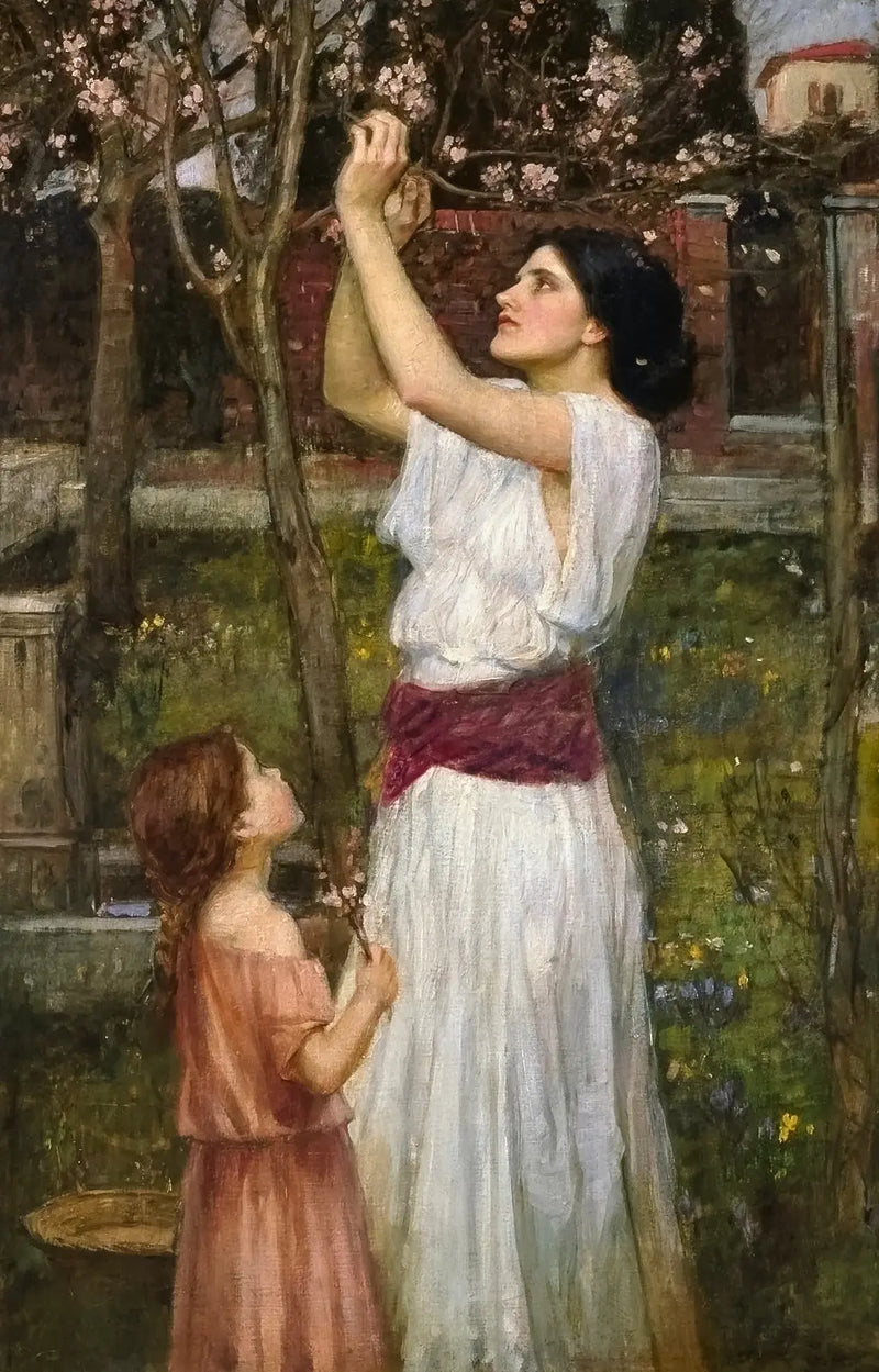 Rassembler des fleurs d'amandier - John William Waterhouse