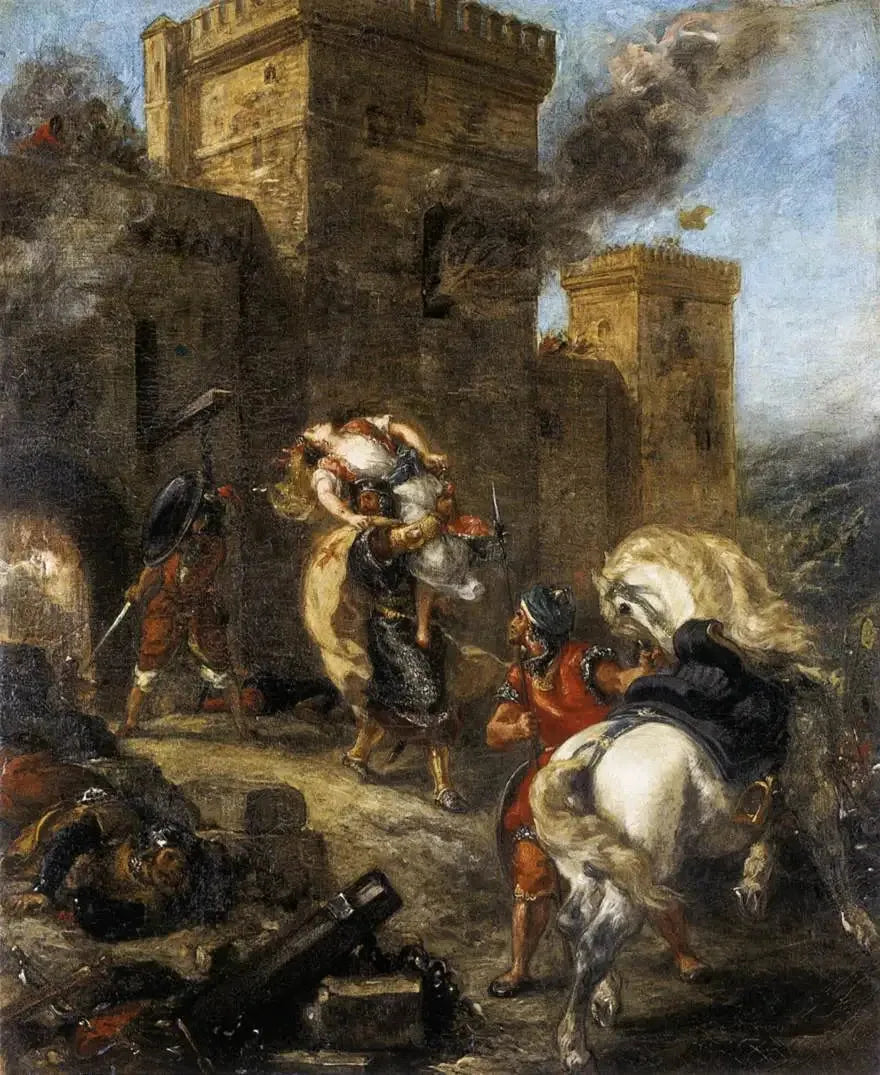 Rébecca enlevée par le Templier - Eugène Delacroix