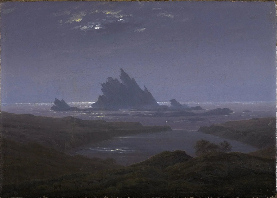 Récif rocheux au bord de la mer - Caspar David Friedrich