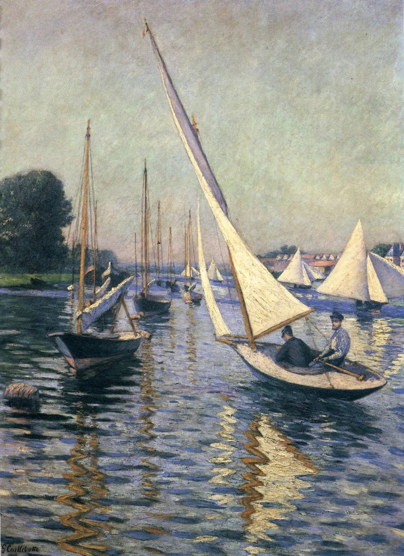 Régates à Argenteuil - Gustave Caillebotte