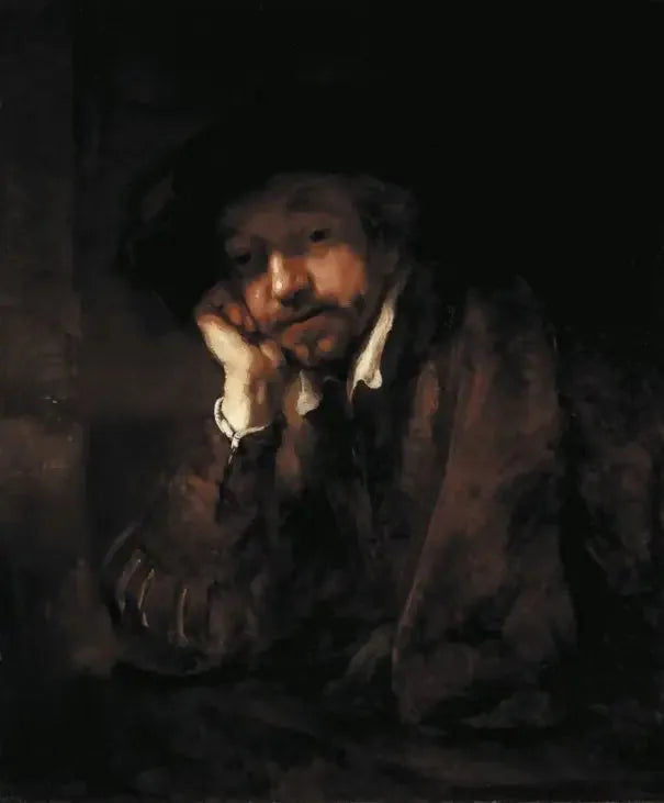 Rembrandt appuyé sur un rebord de fenêtre - Rembrandt