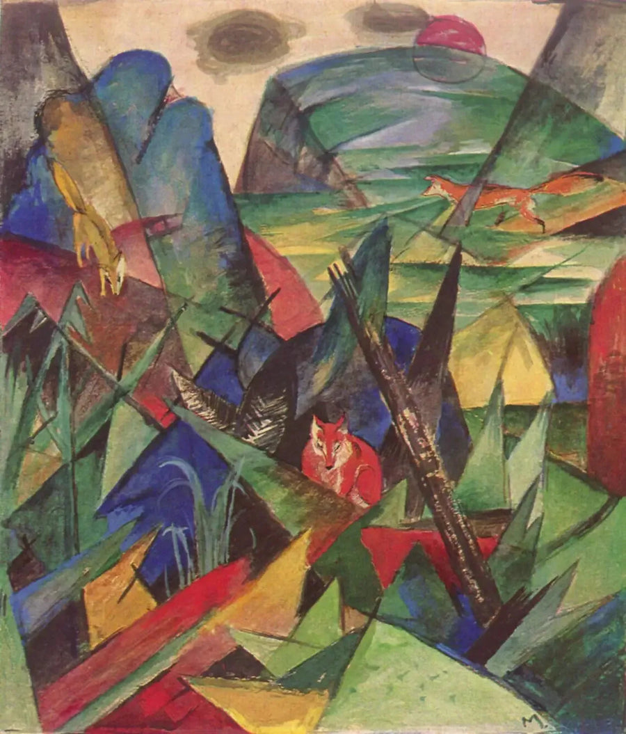Renards - Franz Marc