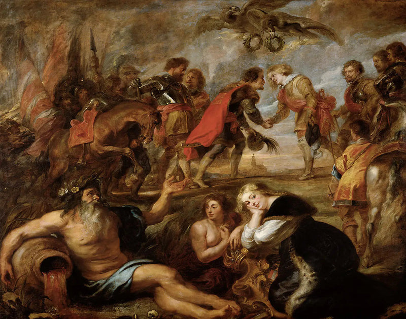 Rencontre du roi Ferdinand et du cardinal-infant Ferdinand à Nördlingen - Peter Paul Rubens