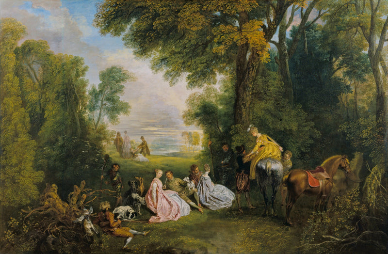 Rendez-vous de chasse - Antoine Watteau
