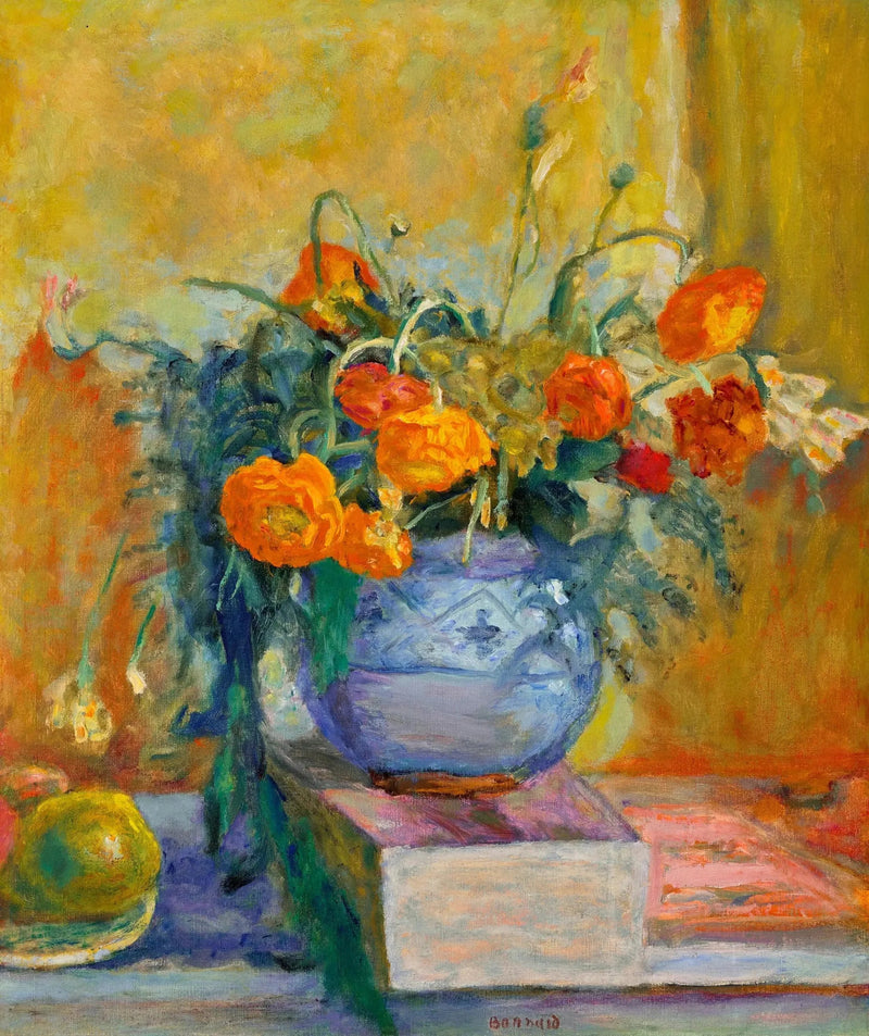 Renoncules au vase bleu - Pierre Bonnard