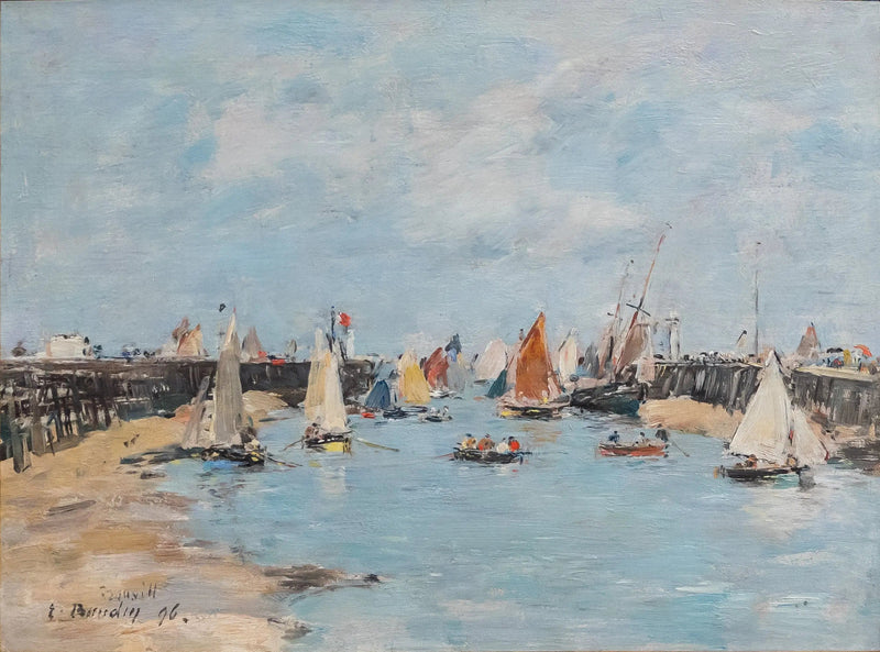 Rentrée des bateaux de pêche à Trouville - Eugène Boudin