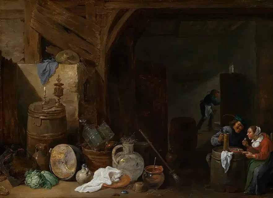Repas dans la grange - David Teniers le Jeune