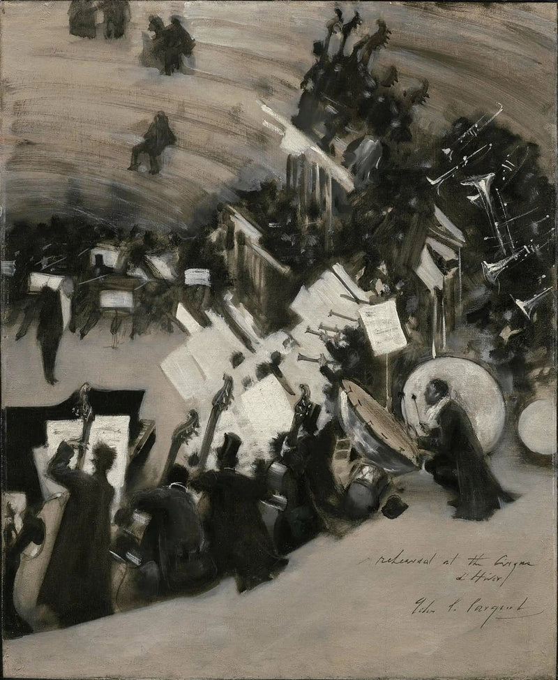 Répétition de l'orchestre Pasdeloup au Cirque d'Hiver - John Singer Sargent