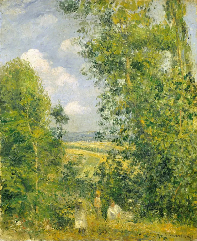 Repos dans le bois (côte des Gruouettes), Pontoise - Camille Pissarro