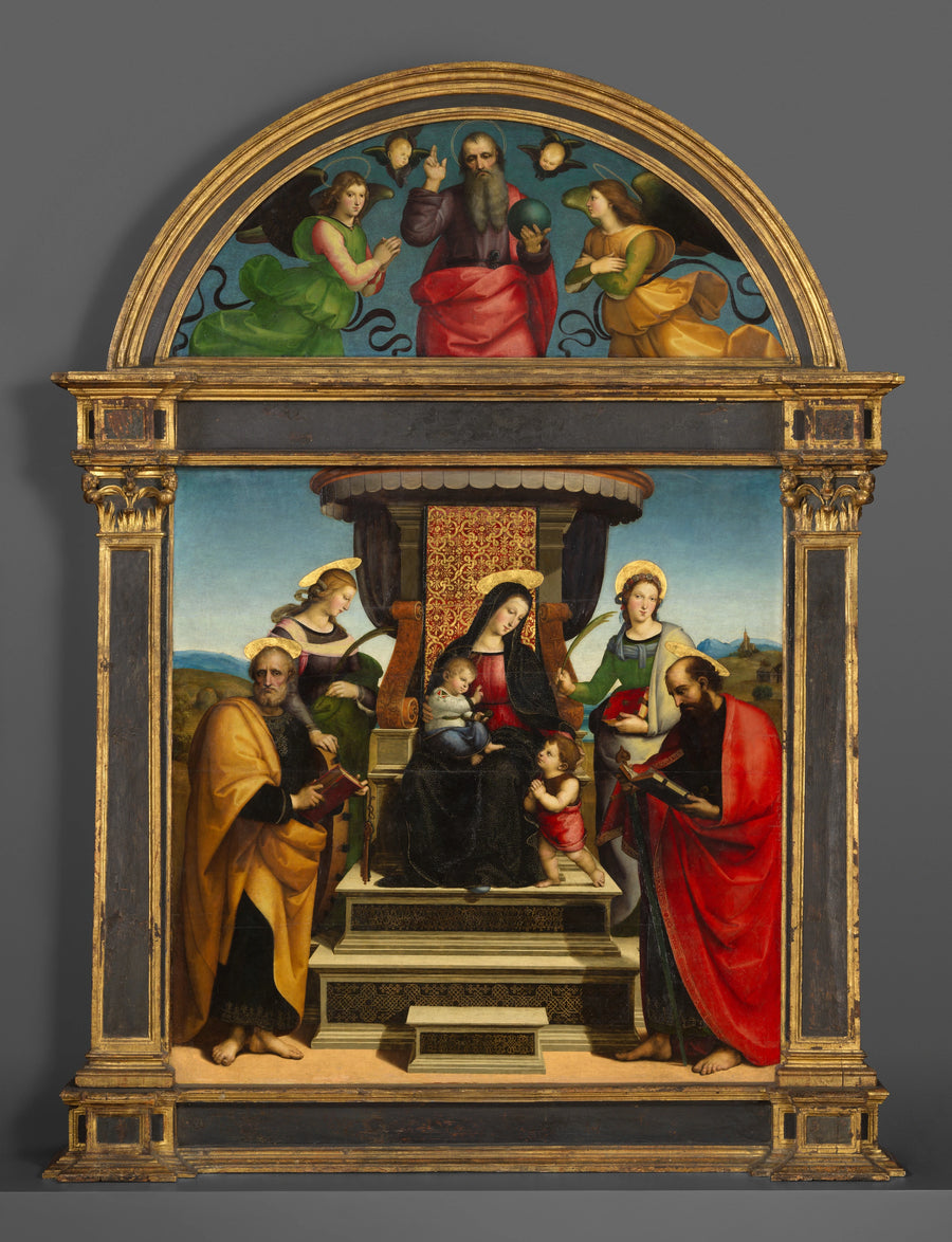 Vierge à l’Enfant trônant avec des saints, retable Colonna, vers 1504-1505 – Raphaël