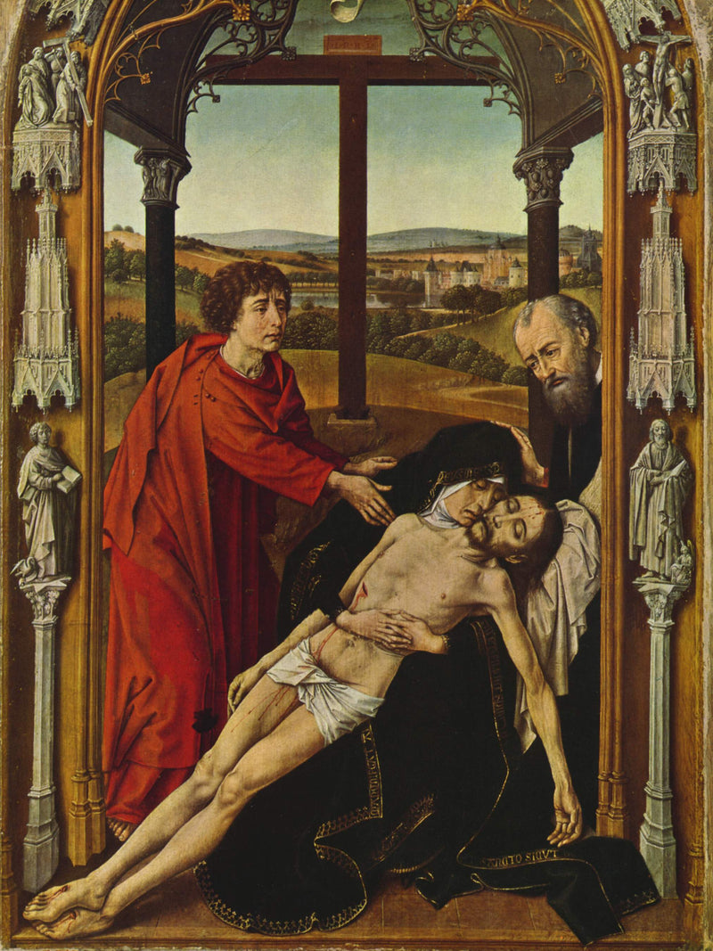 Retable de Capilla Real : Lamentation - Juan de Flandes