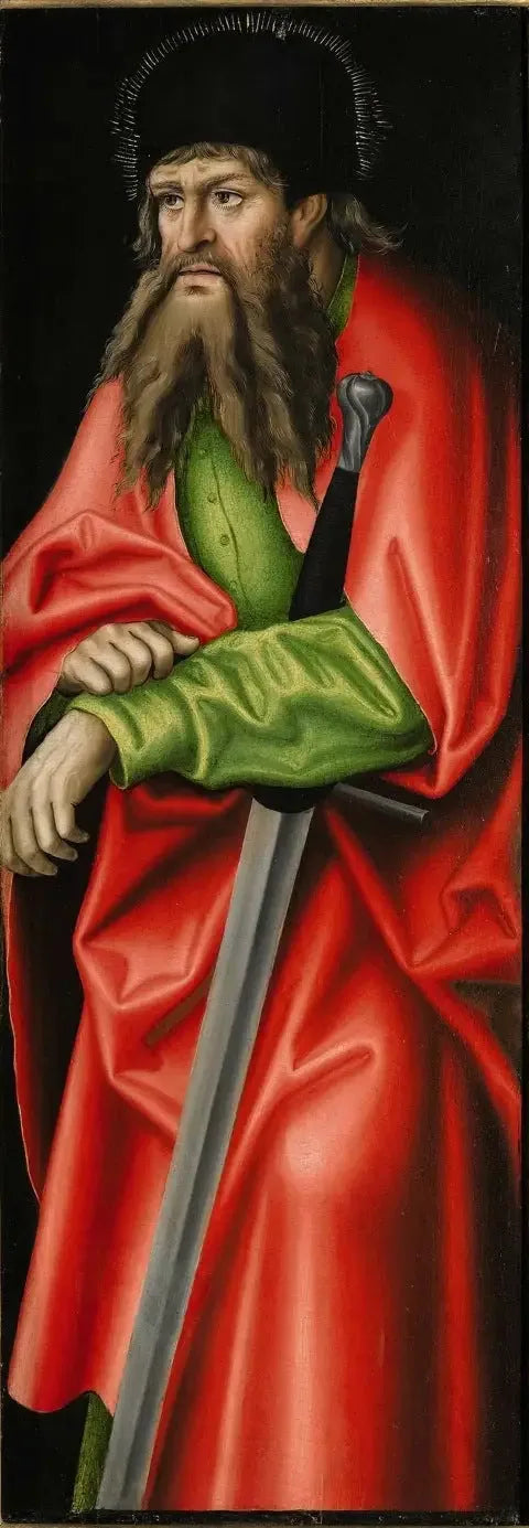 Retable de Feilitzsch [aile droite, verso] : Saint Paul - Lucas Cranach the Elder