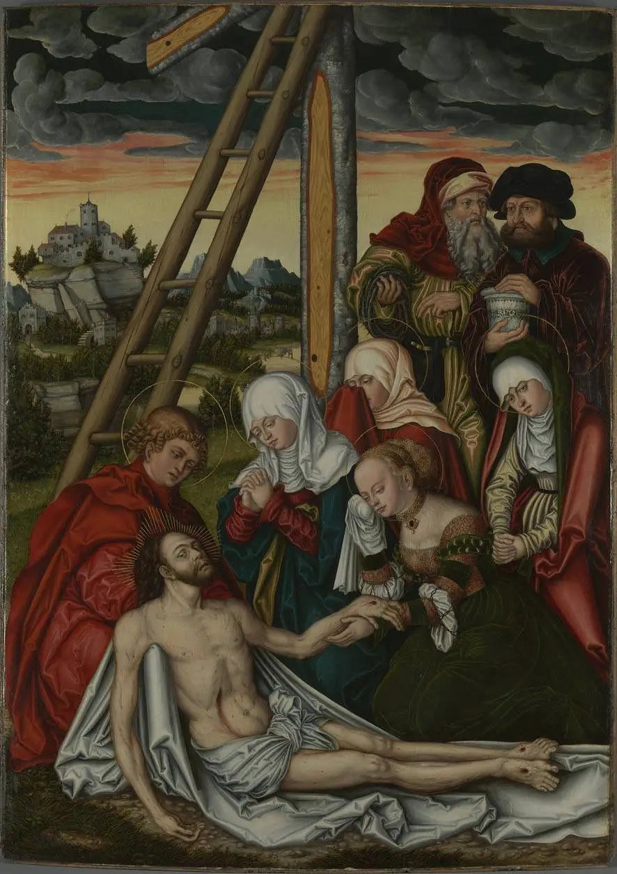 Retable de Pierre et Paul: La Déploration du Christ - Lucas Cranach the Elder - Alpha Reproduction