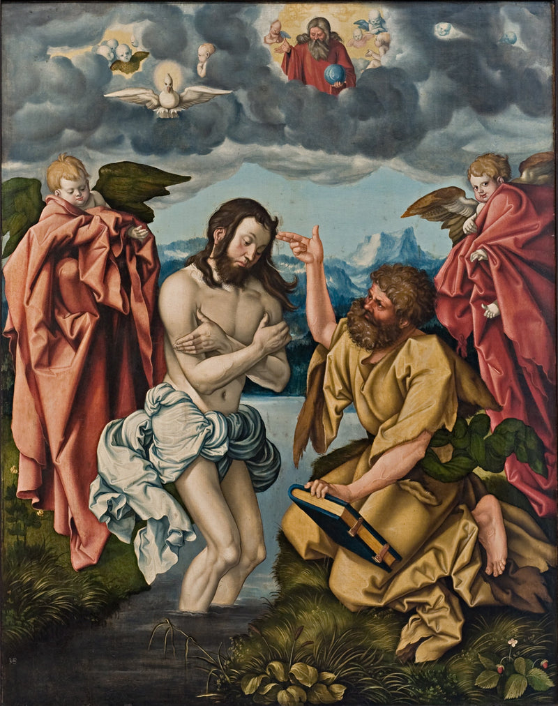 Retable de Saint Jean : Baptême du Christ - Hans Baldung Grien
