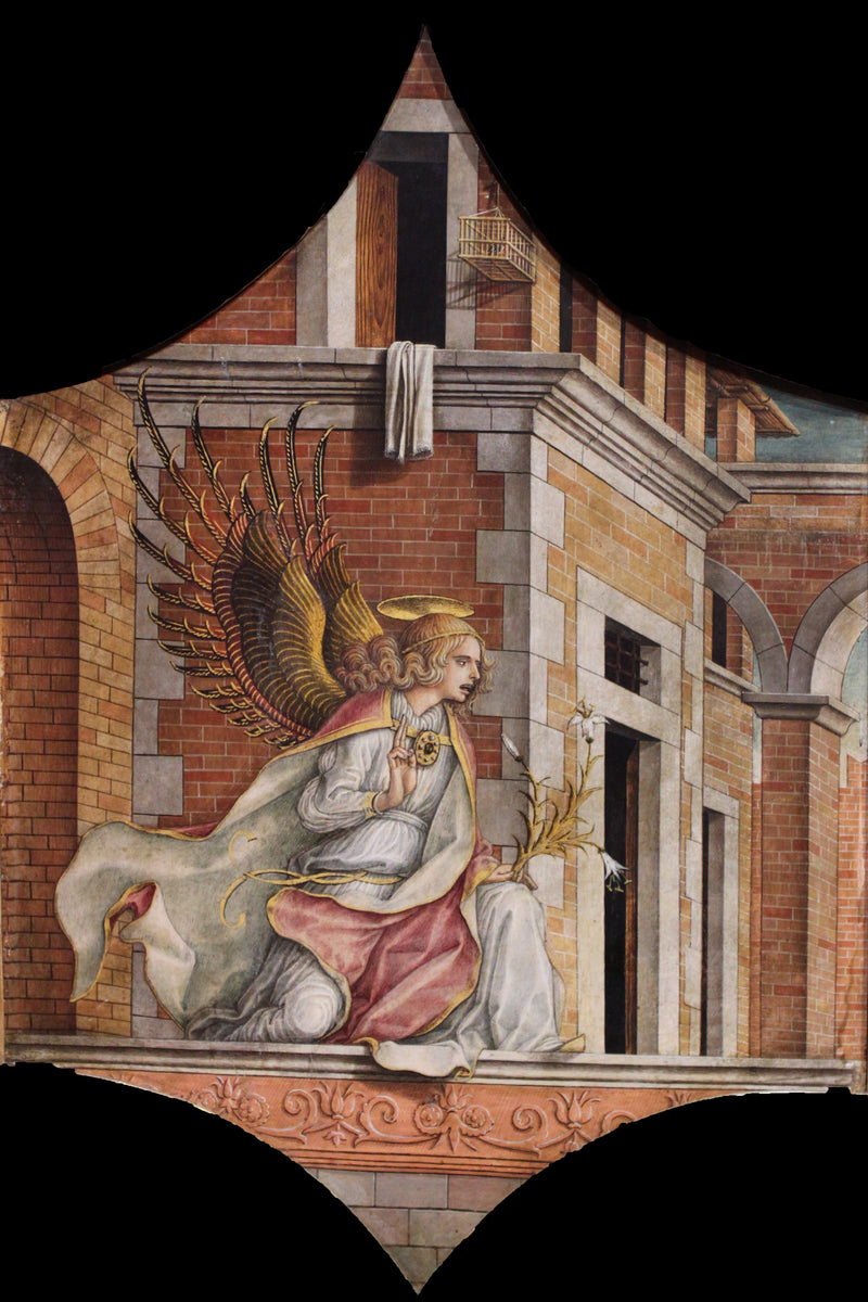 Retable de San Domenico : L'Ange de l'Annonciation - Carlo Crivelli
