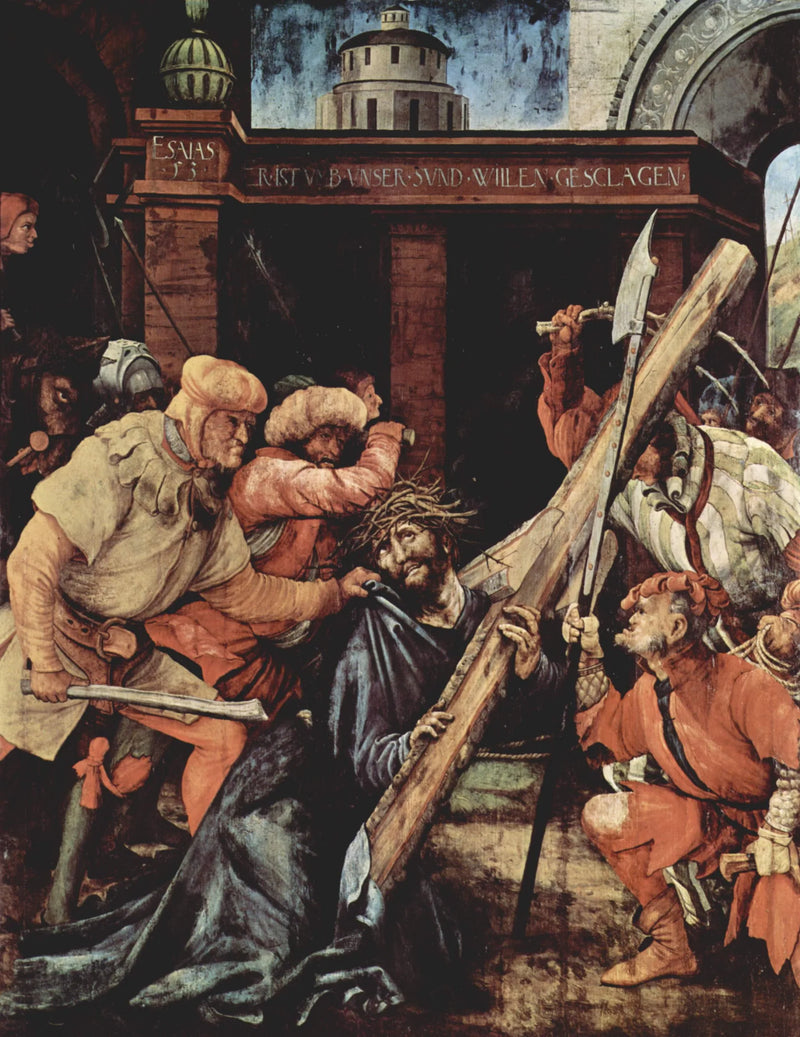 Retable de Tauberbischofsheim : Le Christ portant la croix - Matthias Grünewald